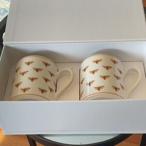 DIOR Set of Two Bee Coffee Mugs